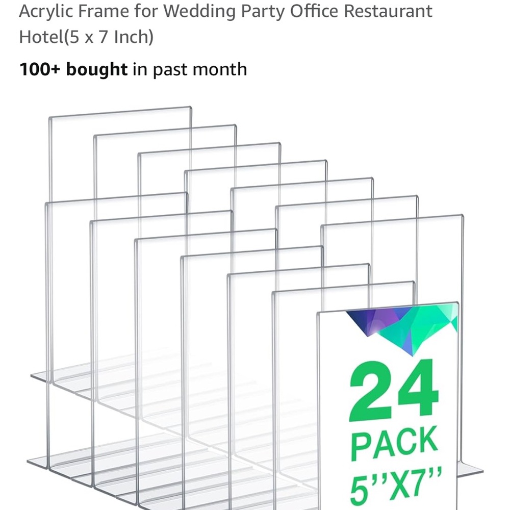 24,5x7 Clear Frames (flat bottom)